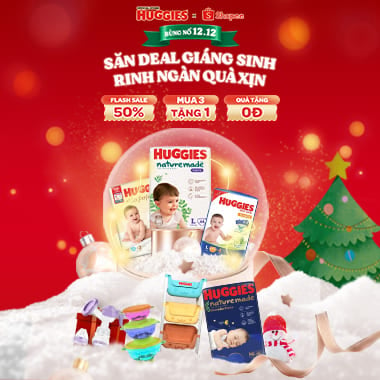 Pop up Huggies dry sơ sinh bọc kén con tằm